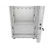 LANBERG 19-calowa 32U stojąca szafa rack 600×600 mm szara z perforowanymi drzwiami i LCD (płaska paczka)