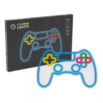 Przewodowy gamepad USB MANTA SNL63MT Neon Lights — kontroler PC z łączem USB