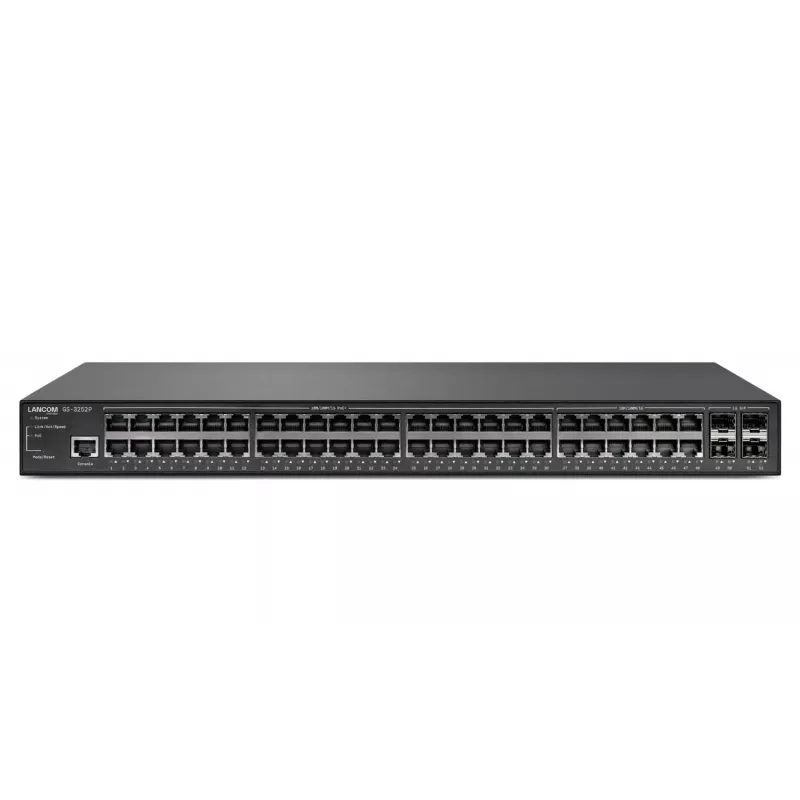 LANCOM GS-3252P Zarządzany przełącznik L3 Gigabit Ethernet (10/100/1000) Power over Ethernet (PoE) 1U Czarny