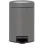 Kosz na śmieci Brabantia 126260 3L okrągły plastikowy szary