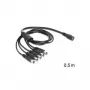 Kabel zasilający DeLOCK 83288 Czarny 0.5 m