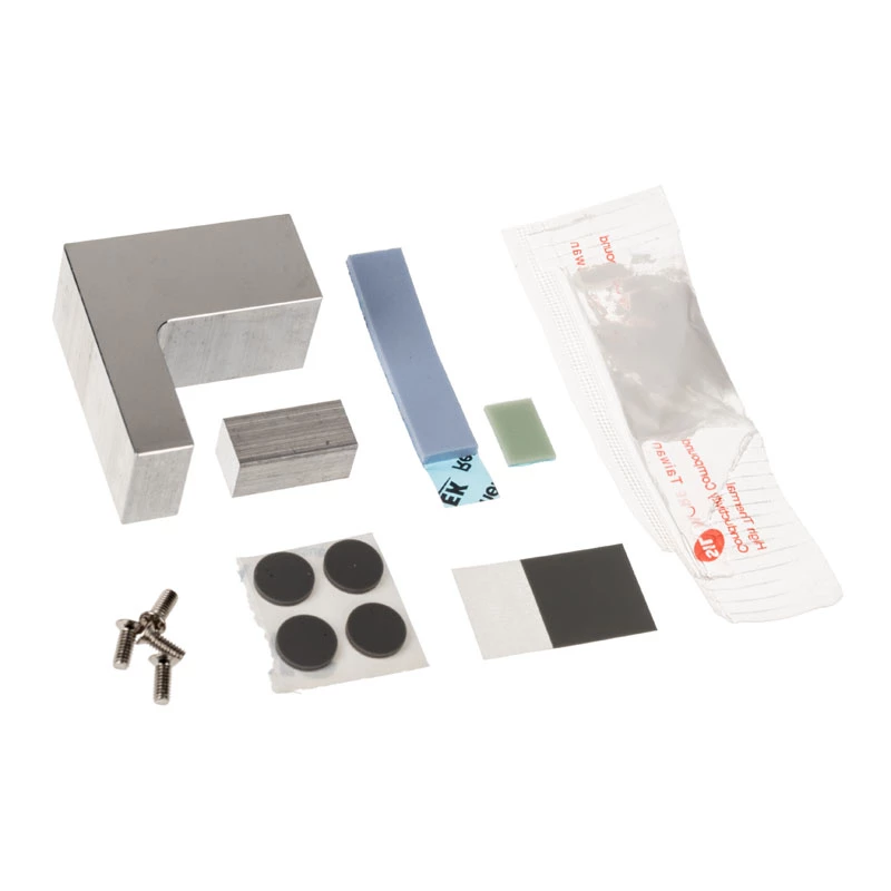 Akasa Aluminium Gehäuse für Raspberry Pi 4B mit Thermal-Kit - silber (A-RA09-M1S)