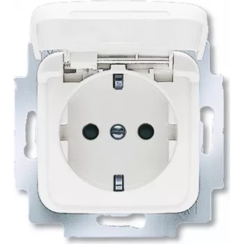 BUSCH JAEGER 20 EUKB-214 - CEE 7/3 - 2P+E - Biały - 250 V - 16 A - 71 mm