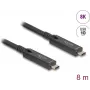 Kabel USB DeLOCK USB 3.2 Gen 2 8 m USB C Czarny 84256