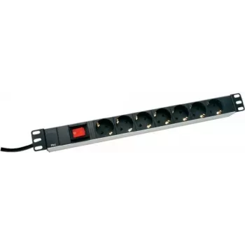 Listwa zasilająca DIGITUS DN-19 PDU-7S — 7 gniazd, 230V, przewód 0,48 m