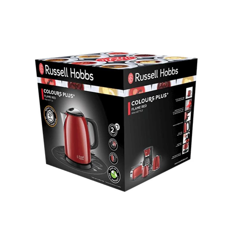 Czajnik elektryczny Russell Hobbs 1 L 2400 W czarno-czerwony