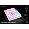 Klawiatura gamingowa Savio Phenix biały GAT czerwony PUD przewodowa bezprzewodowa USB Bluetooth RGB LED