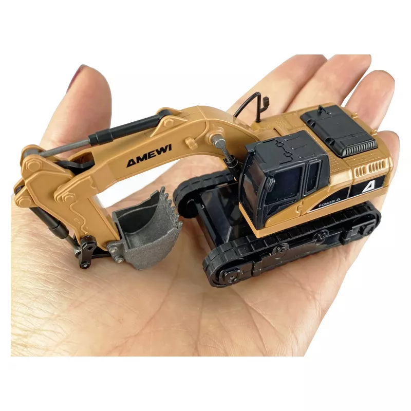 Koparka RC model Amewi 22744 skala 1:64, silnik elektryczny, LiPo 200 mAh, dla dzieci od 6 lat