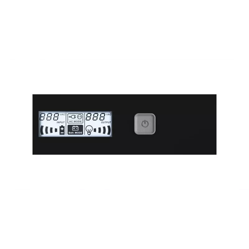 UPS Rack Infosec X4 2000 RM Plus 2 kVA / 1200 W, 10 gniazd typu F, LCD, Line-Interactive