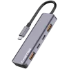Canyon DS-18 - Hub USB-C - 5 portów - 1x USB-C 5V DC ładowanie - 2x USB-C - 10 Gb/s - 2x USB 3.2