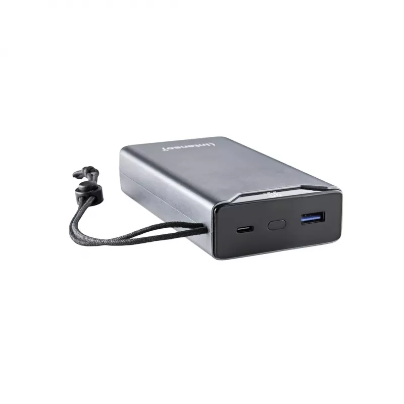 Power bank INTENSO 7332054 — 20000 mAh, PD 3.0 i QC 3.0, 20 W, USB-A + USB-C, szary