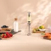 Mikser ręczny CECOTEC Power Mixer Retrożółty 1200MAX Cream&Crush, 1200 W, wiele prędkości, haki do ciasta i trzepaczki