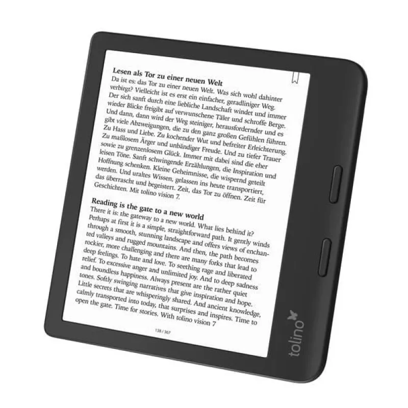 Tolino czytnik e-booków Ekran dotykowy Wi-Fi Czarny