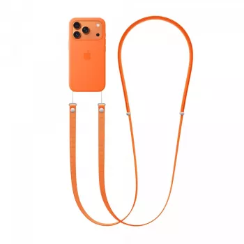Pasek Apple Crossbody Strap pomarańczowy — długość 2,08 m, rPET i stal nierdzewna