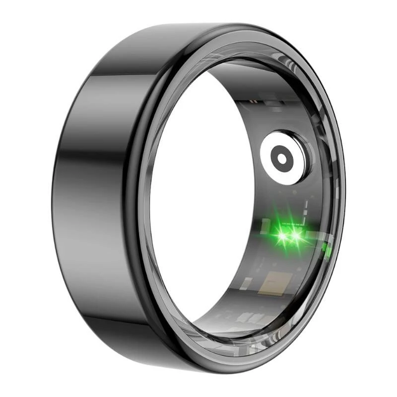 Inteligentny pierścień Colmi R02 20,3 mm Czarny — Kompaktowy pierścień do noszenia Colmi R02, rozmiar 20,3 mm