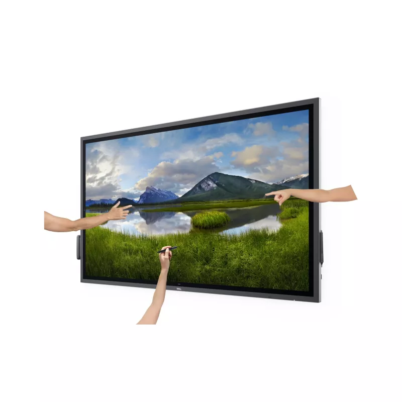 DELL P6524QT Interaktywny panel płaski 163,9 cm (64,5 cala) LCD 350 cd/m² 4K Ultra HD Czarny Ekran dotykowy