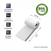 Etykiety papierowe do drukarki QOLTEC szerokość 5,7 cm, białe, 55 g/m², opakowanie 10 sztuk (model 51896)