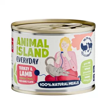 ANIMAL ISLAND Everyday indyk i jagnięcina - karma mokra dla kota - 200g