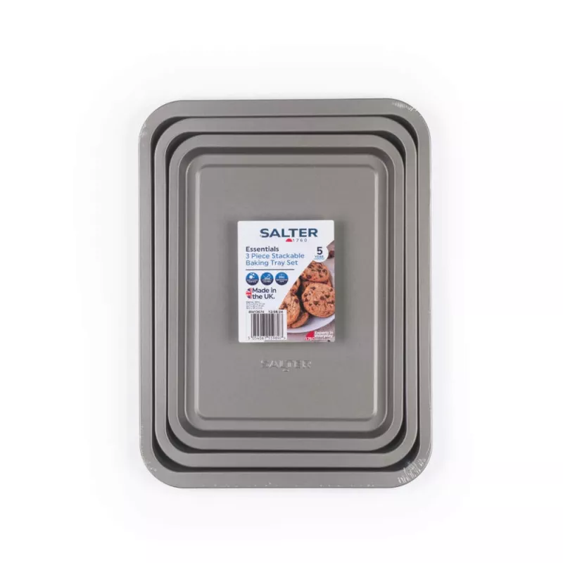 Zestaw blach do pieczenia Salter BW13674 — 3 blachy nieprzywierające