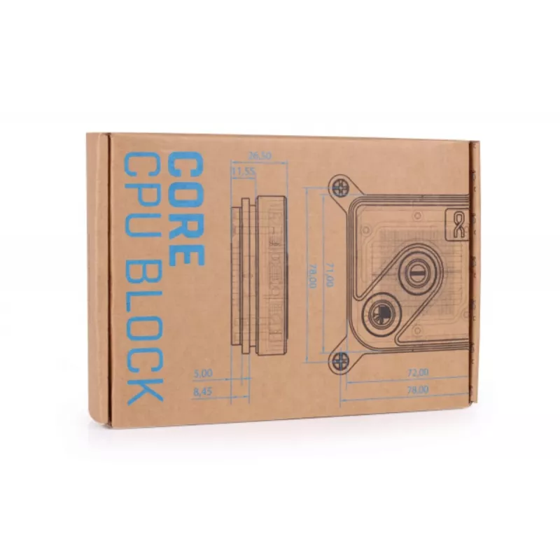 Blok wodny Alphacool Core 1 Czarny Mosiądz Miedź 72mm