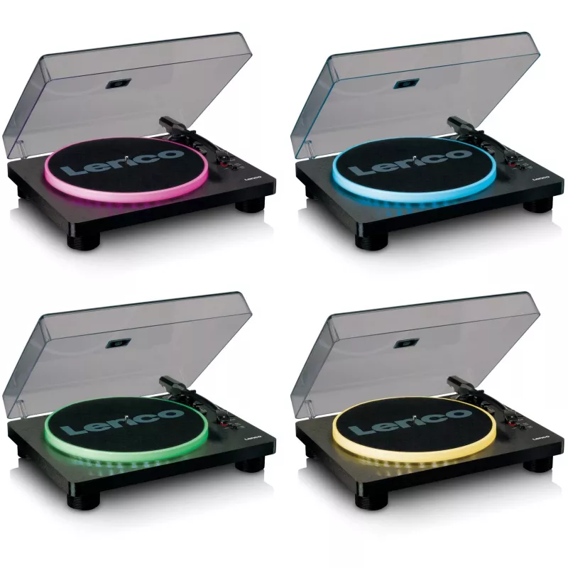 Lenco LS-50LED - Gramofon - 4 W (łącznie) - Czarny (A004784)
