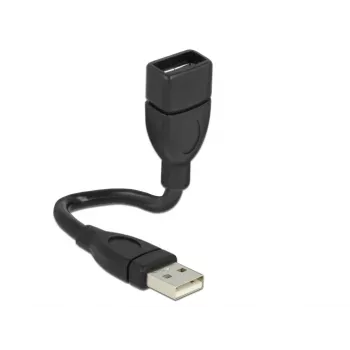 Kabel USB DeLOCK 15cm USB 2.0 USB A Czarny