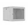 Szafa rackowa wisząca 19 cali LANBERG 9U 600x600 mm szara z perforowanymi drzwiami