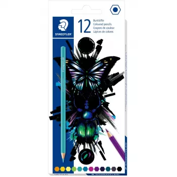 Zestaw kredek Staedtler 146 C12 E1 — Wielokolorowe, 12 szt., miękki grafit