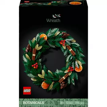 klocek konstrukcyjny LEGO 10340 Icons Świąteczny wieniec