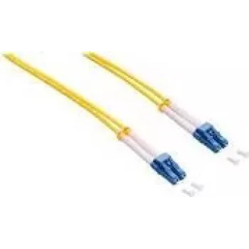 LogiLink - Kabel krosowy - LC Single-Modus (M) na LC Single-Modus (M) - 0,5 m - Światłowód - Duplex - 9/125 mikrometrów - OS2 - Bezhalogenowy - Żółty