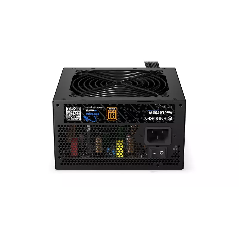 Zasilacz ENDORFY Vero L6 750 W, 24-pin ATX, 80 PLUS Bronze, wentylator 120 mm, czarny