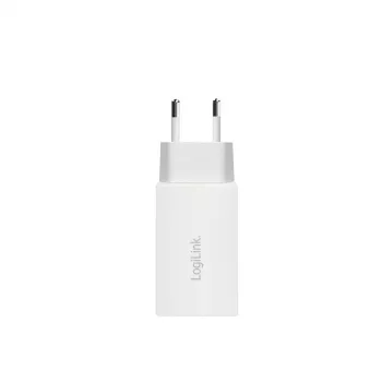 Adapter podwójny USB 65W, 2xUSB-C, biały