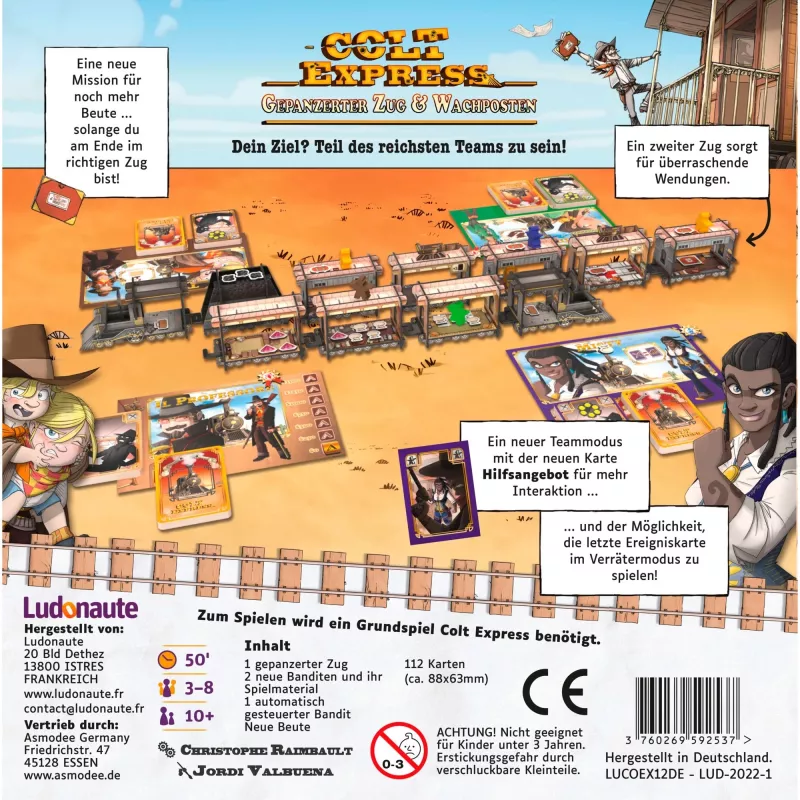 Colt Express - Gepanzerter Zug & Wachposten, rozszerzenie gry planszowej