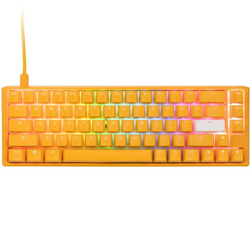 Ducky One 3 żółty SF klawiatura Gaming USB QWERTY US English