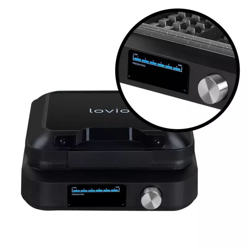 Gofrownica Lovio LVWF002BK 1500W Czarna