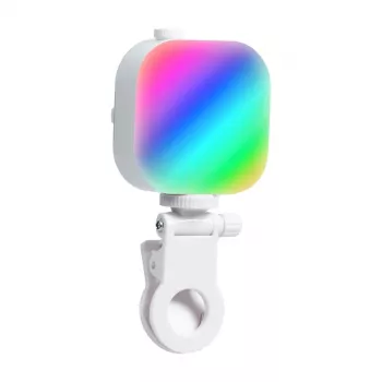 Telesin Ice Cube selfie light with phone holder P5-BGD-03 — kompaktowe światło LED do zdjęć i regulowany uchwyt na telefon