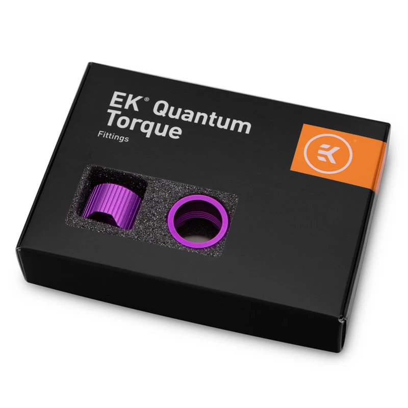 EK Water Blocks EK-Quantum Torque STC 16 pierścienie zaciskowe, fioletowe, 6 szt.