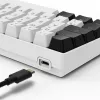 Klawiatura Sharkoon SGK50 S4 Domowa USB QWERTZ Niemiecka Biała RGB LED 60%