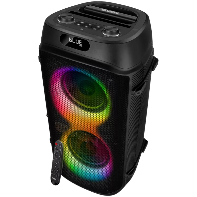 SVEN PS-850, (100W, TWS, Bluetooth, FM, USB, microSD, wyświetlacz LED, 8000mAh)