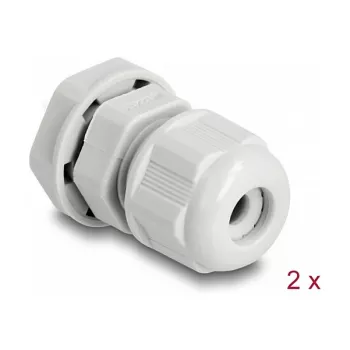 DeLOCK EX kabel Gland M12 szary 2 sztuki Poliamid