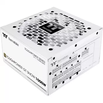 Zasilacz PSU THERMALTAKE Toughpower GT Snow 1000 W ATX 24-pin, 80 PLUS Gold, biały, wentylator 120 mm