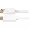 Sharkoon Adapter kabel Displayport 1.2> HDMI 4K Biały 3 Meter