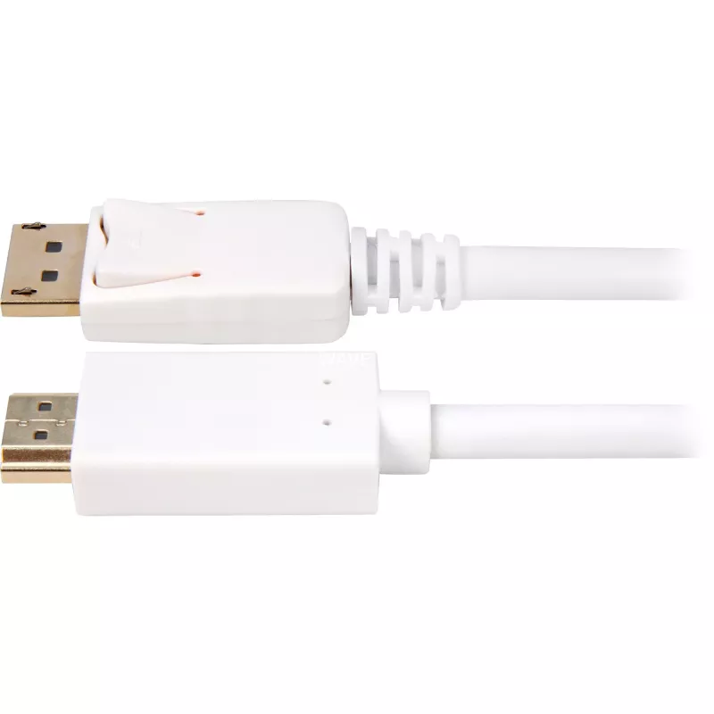 Sharkoon Adapter kabel Displayport 1.2> HDMI 4K Biały 3 Meter