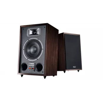 Magnat TRANSPULS 800A 2-drożny głośnik podłogowy przewodowy i bezprzewodowy 2×60 W, Bluetooth 5.0, HDMI, Czarny/Brązowy