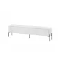 Szafka RTV Cama Meble VERA 190x40x50 cm, biały mat, blat z płyty wiórowej