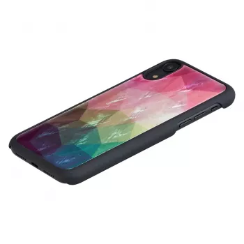 Etui na smartfona iKins do iPhone'a XR — wzór wodnych kwiatów, czarne