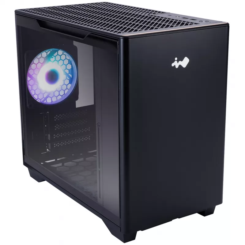 InWin A3 Mini-Tower ze szkłem hartowanym - czarna