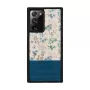 Etui na telefon man and wood do Samsung Galaxy Note 20 Ultra — niebieski kwiat na czarnym