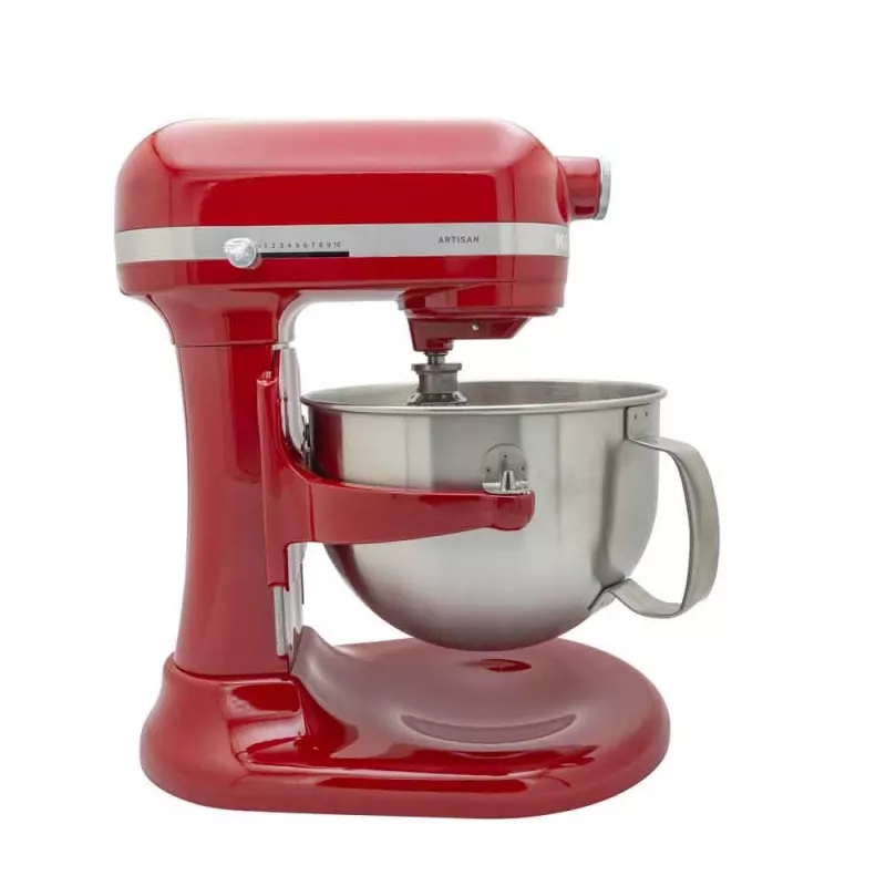 KitchenAid 5KSM60SPXEER mikser stojący 375 W szary, czerwony, stal nierdzewna