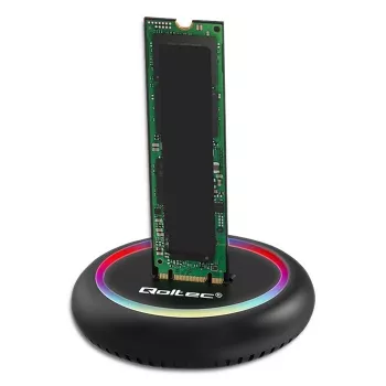Stacja dokująca Qoltec 52275 do dysków M.2 SSD, SATA/NVMe, USB-C